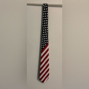 Rene Chagal Handmade Stars and Stripes Red White Blue Tie America 250 Birthday